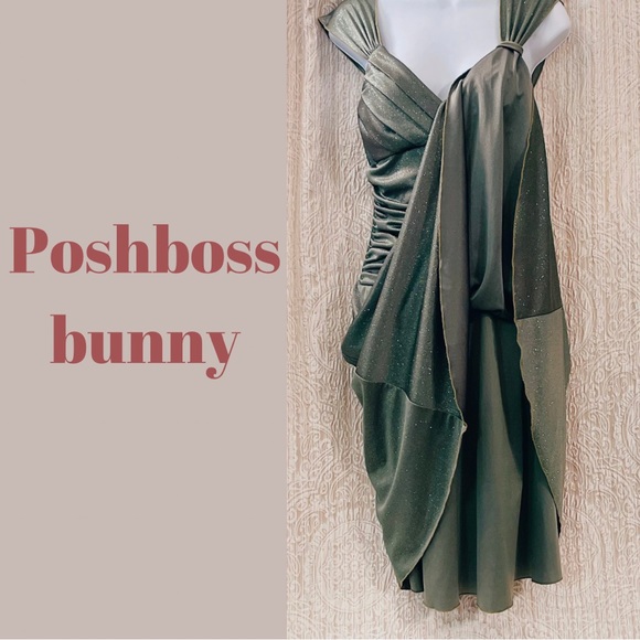 Green Sparkly Dress by Speechless - Picture 4 of 5